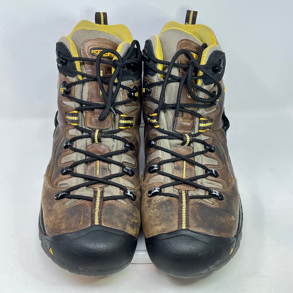 KEEN Utility Mens 11 Brown Leather Waterproof Composite Toe Work Boots 1007025EE